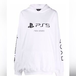 Balenciaga PS5 Hoodie Sweatshirt White Men’s XL